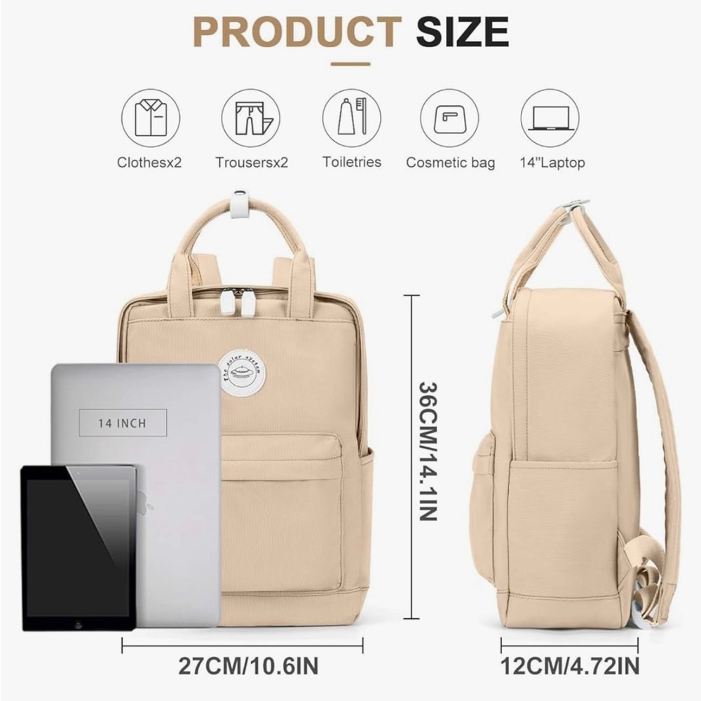 🆕 stylish tan backpack - Picture 9 of 9